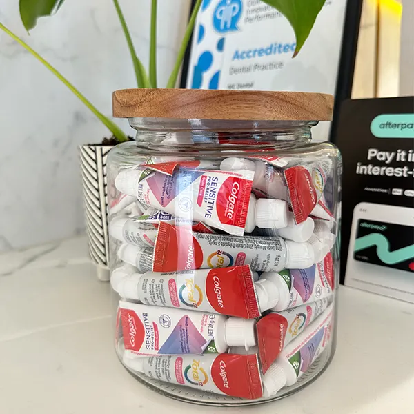 Chance to WIN a jar of tooth-care goodies + a $50 gift card